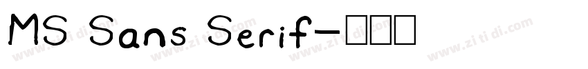 MS Sans Serif字体转换